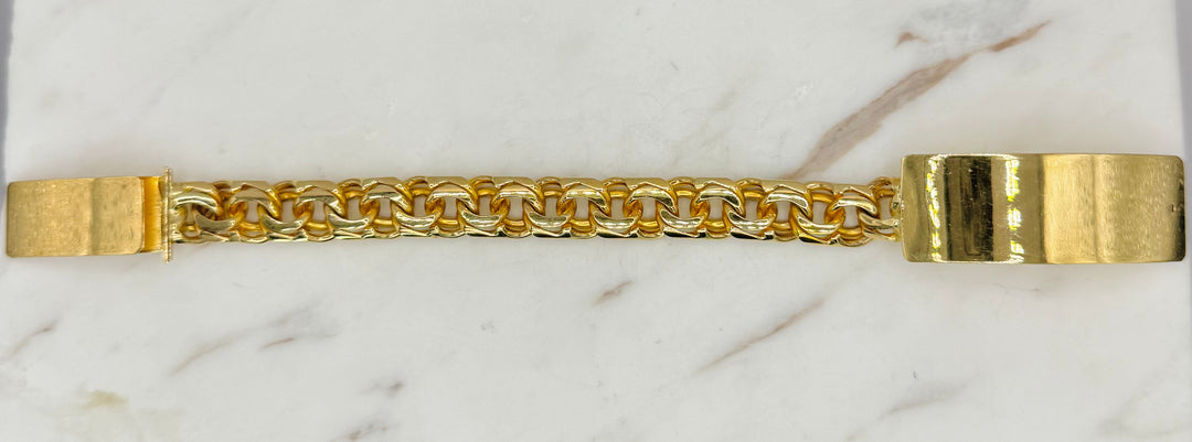 10K Y/G CHINO ID BRACELET