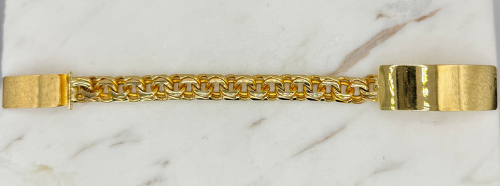 10K Y/G CHINO ID BRACELET