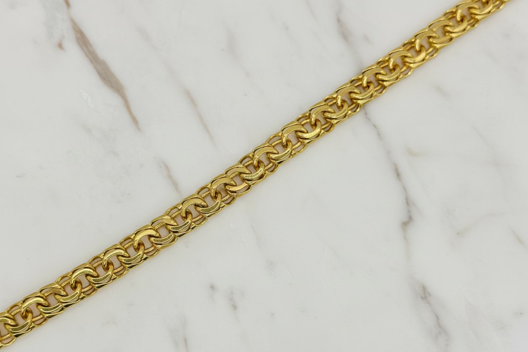 10K Y/G CHINO ID BRACELET