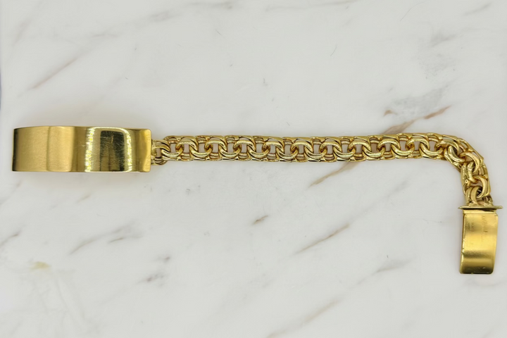 10K Y/G CHINO ID BRACELET