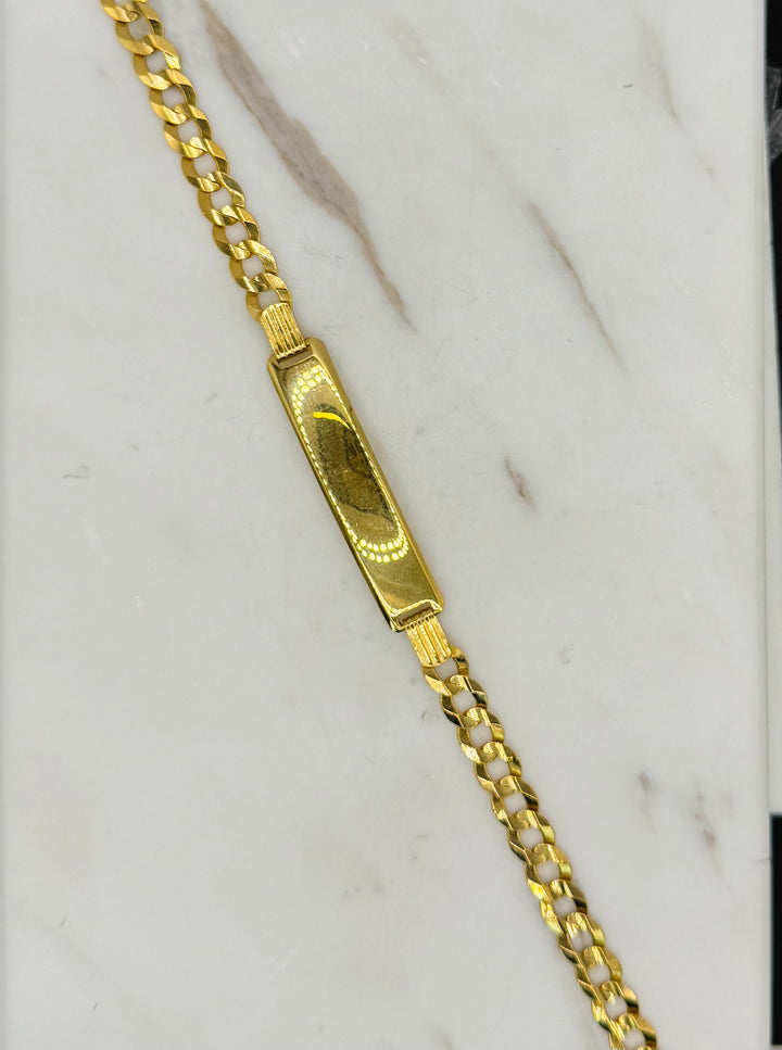 10K ID CUBAN BRACELET