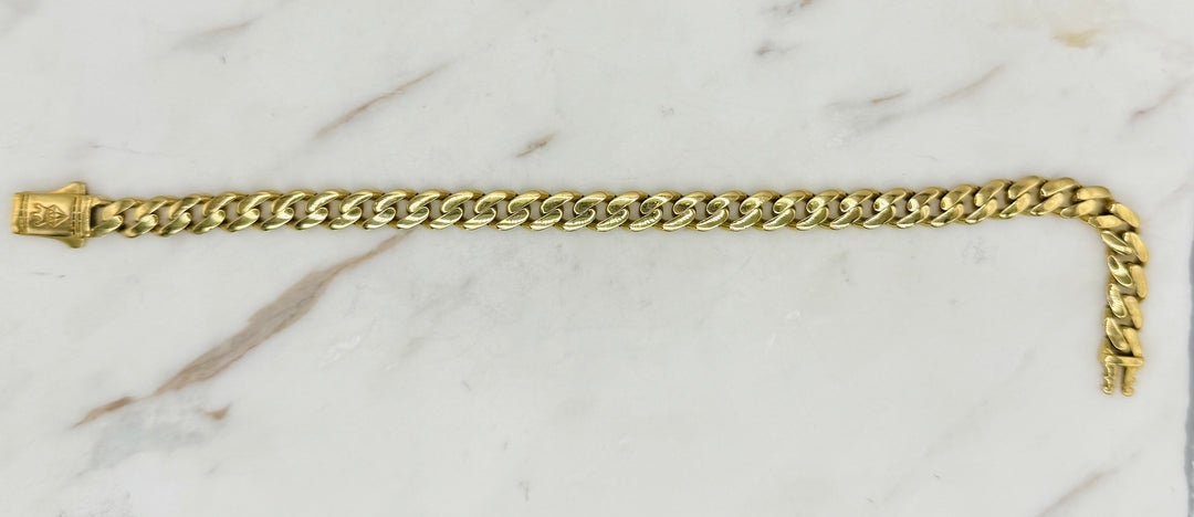 10K Y/G MIAMI CUBAN BRACELET