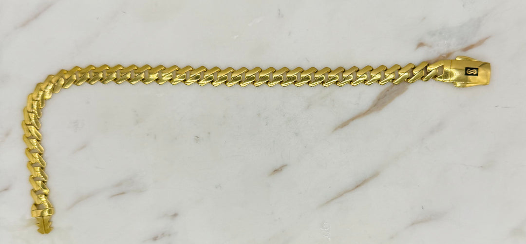 10K Y/G MONACO BRACELET