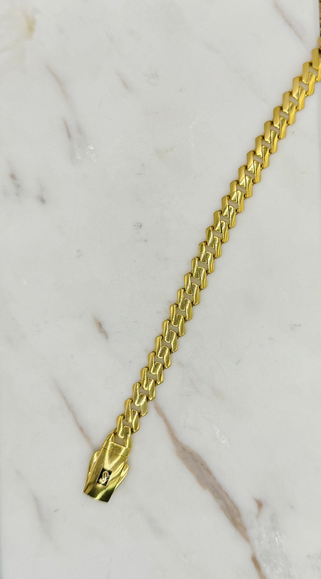 10K Y/G MONACO BRACELET