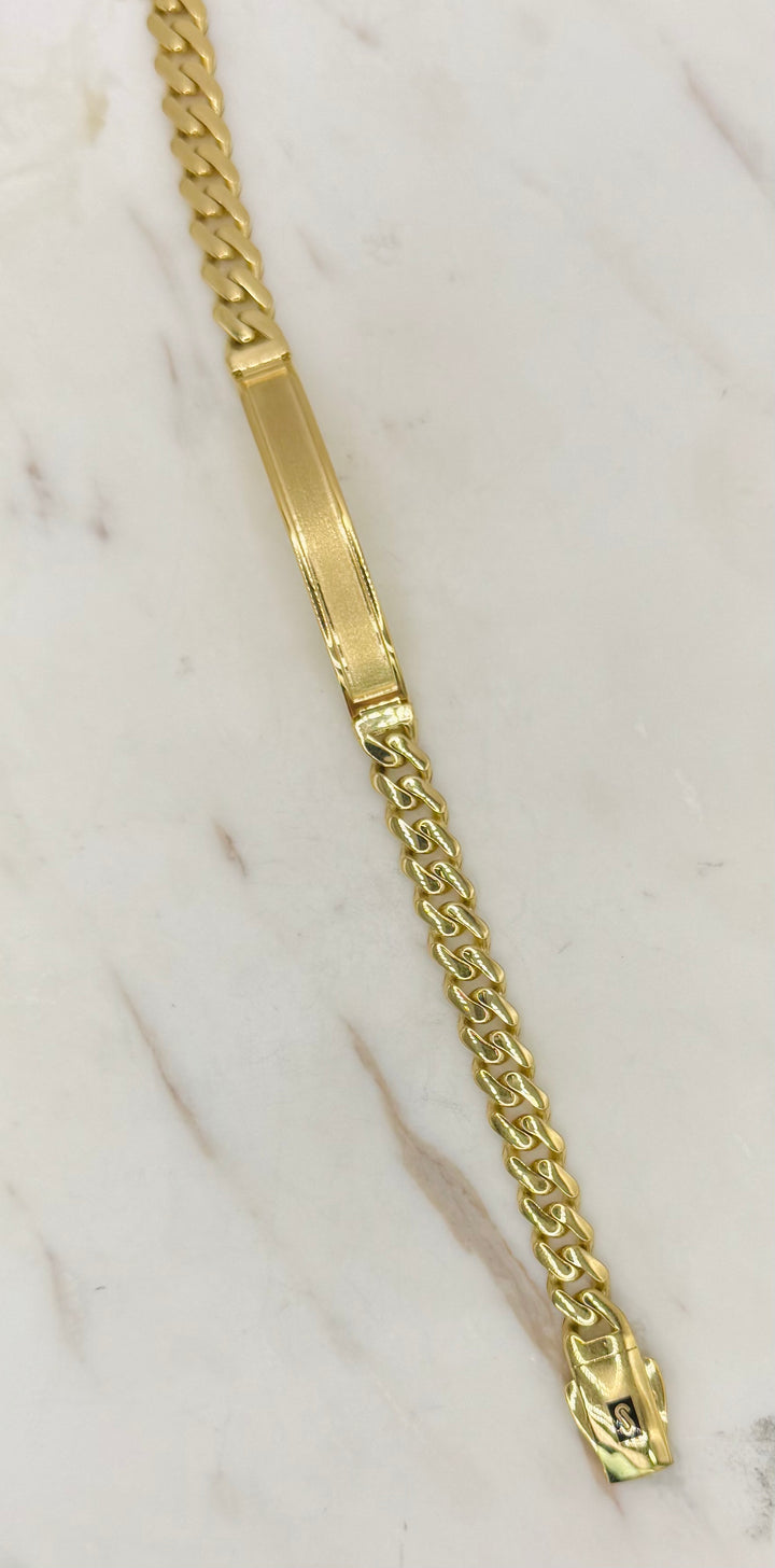 10K Y/G MOCANO ID BRACELETS