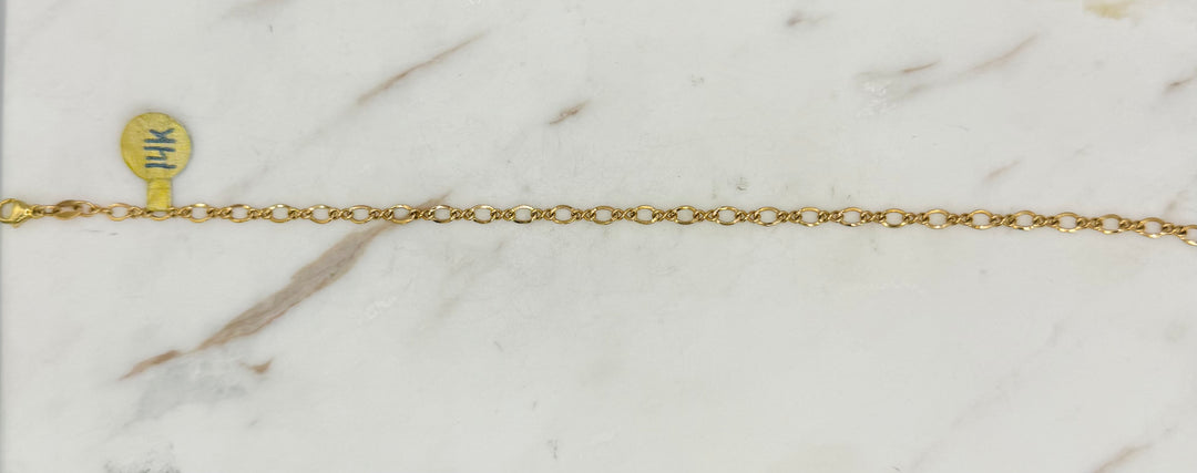 14K FANCY FIGARO BRACELET