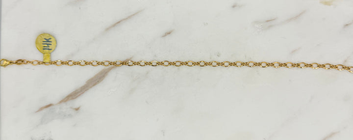 14K FANCY FIGARO BRACELET