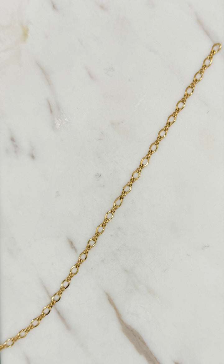 14K FANCY FIGARO BRACELET