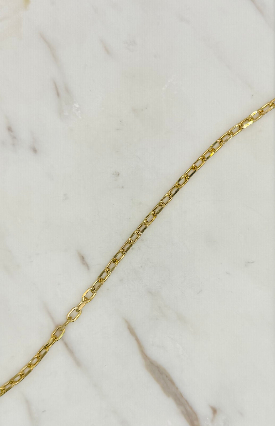 14k Y/G FANCY CABLE LINK BRACELET