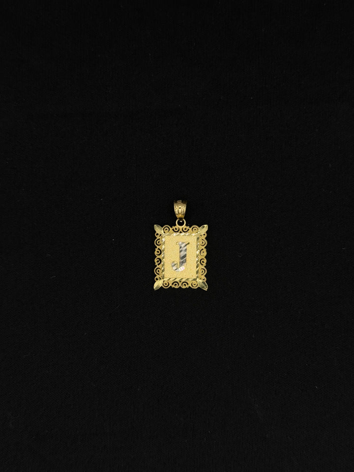 10K GOLD J INITIAL PENDANT