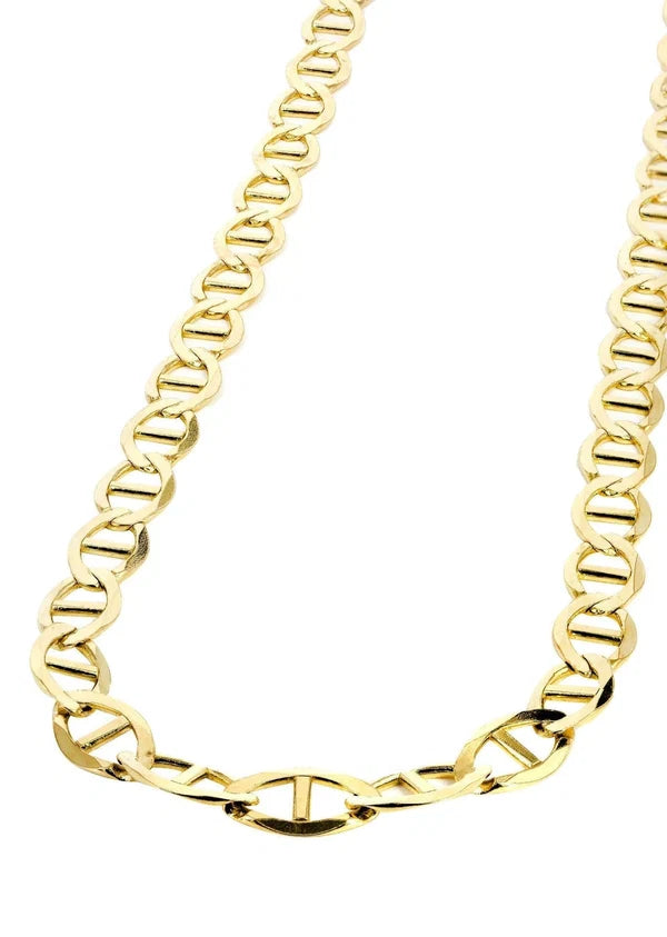 GOLD SOLID MARINER SOLID CHAIN 10K / 14K GOLD