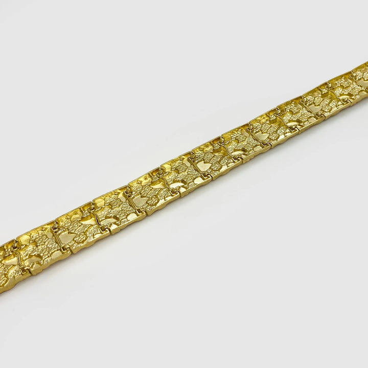 NUGGET BRACELETS 10K / 14K YELLOW GOLD