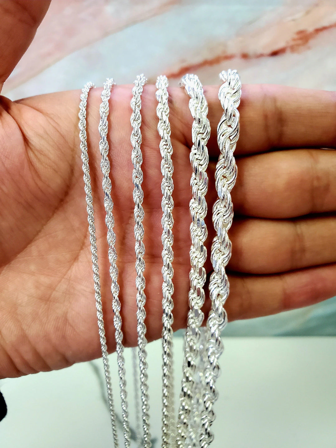 925 STERLING SILVER ROPE BRACELETS