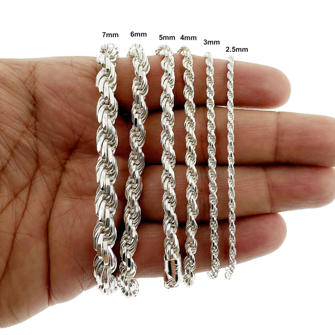 925 STERLING SILVER ROPE BRACELETS