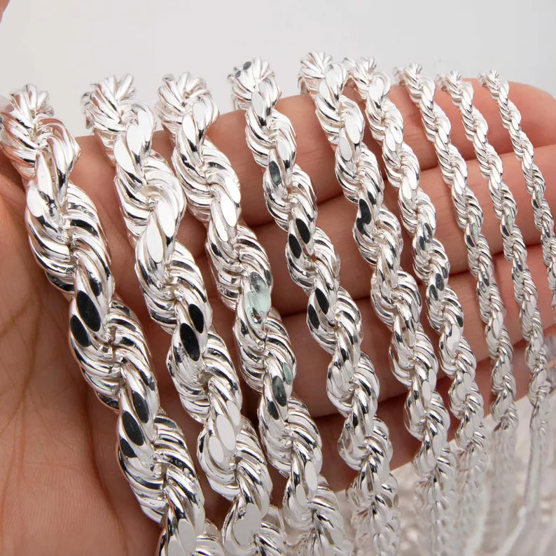 925 STERLING SILVER ROPE CHAIN