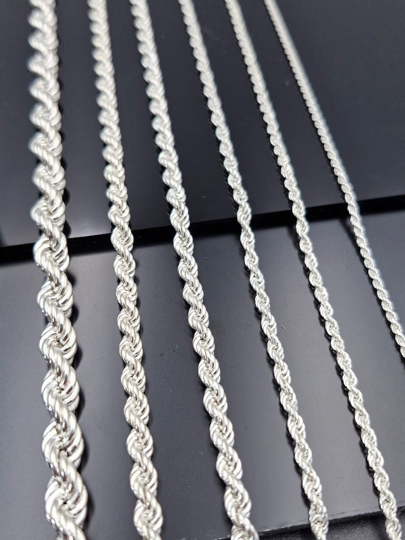 925 STERLING SILVER ROPE CHAIN