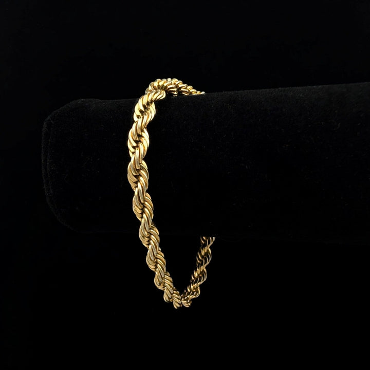 SOLID ROPE BRACELETS  10K / 14K GOLD BRACELETS