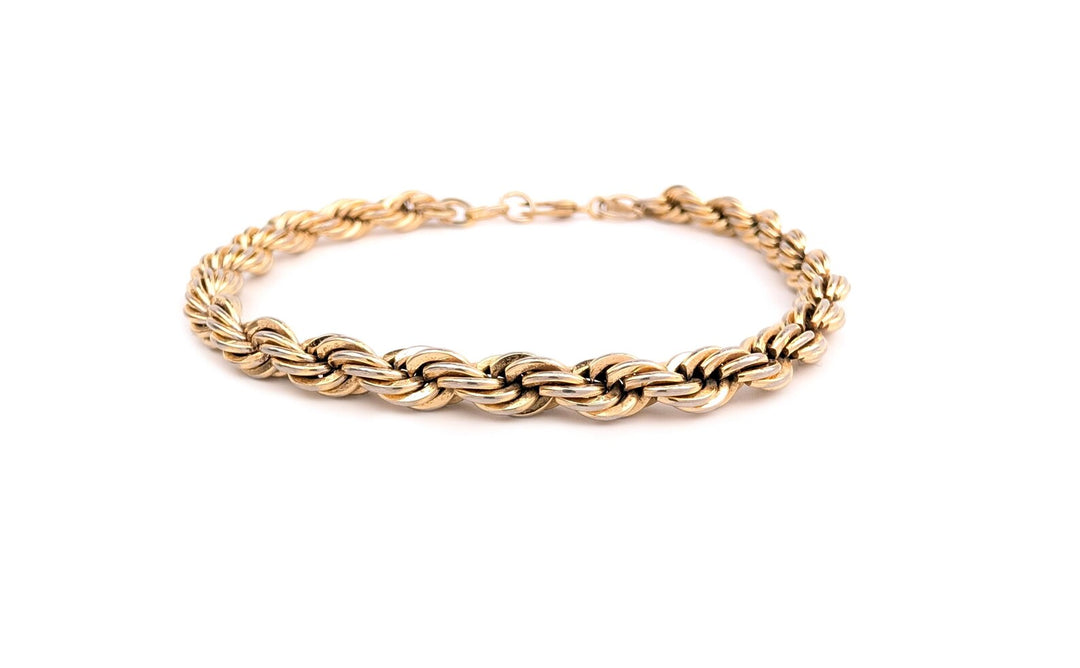 SOLID ROPE BRACELETS  10K / 14K GOLD BRACELETS