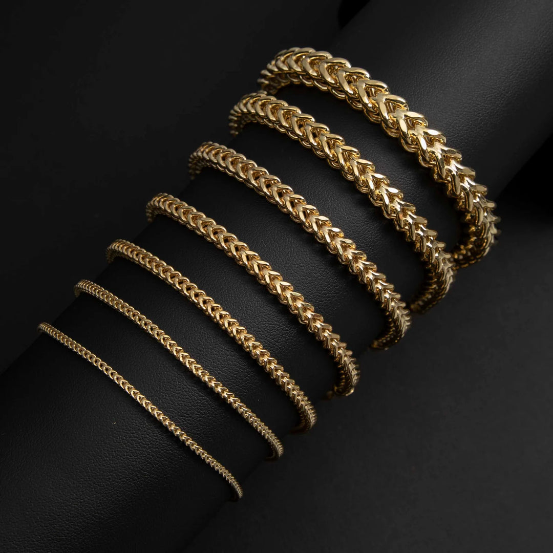 SEMI SOLID FRANCO BRACELETS 10K / 14K Gold