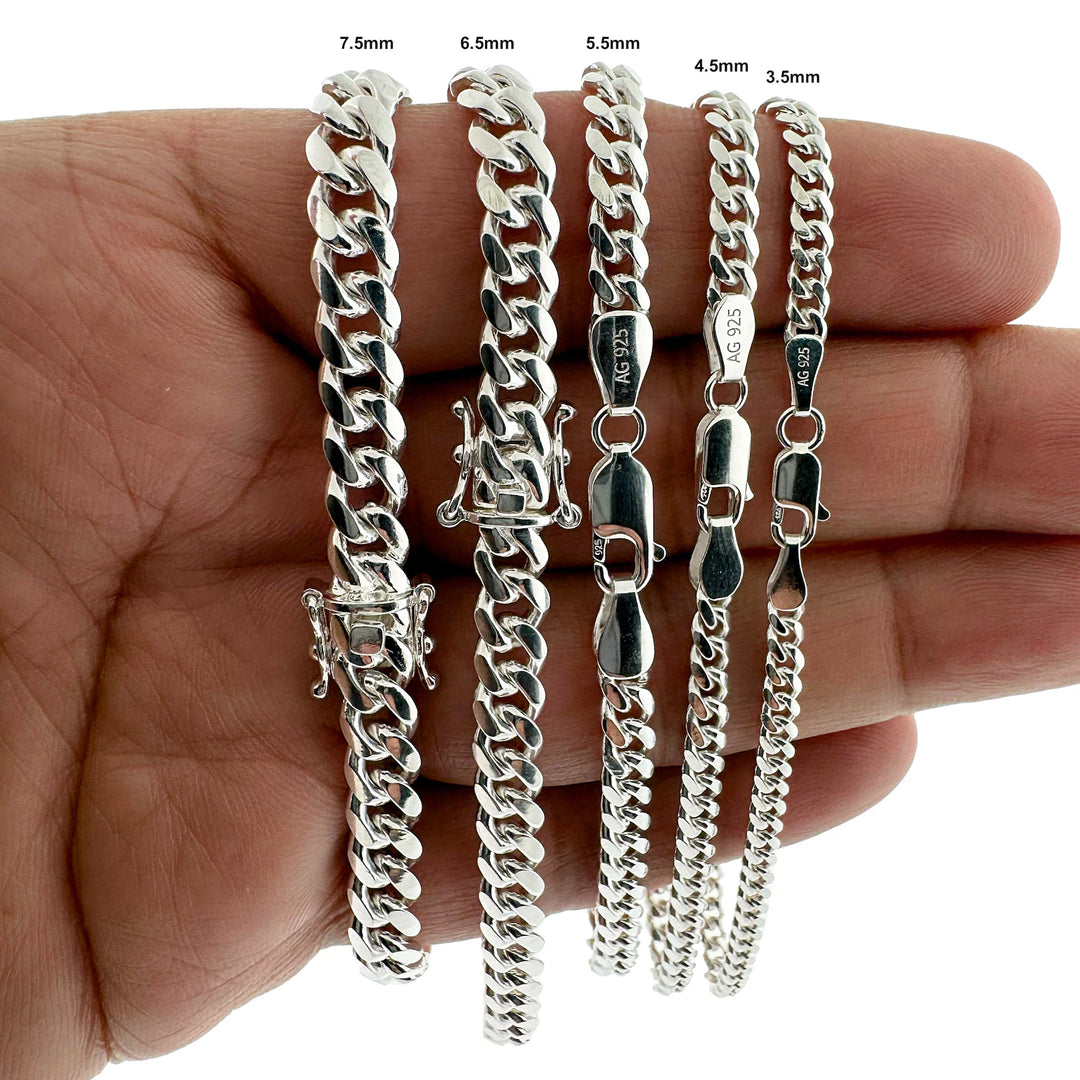 STERLING SILVER MIAMI CUBAN LINK BRACELET