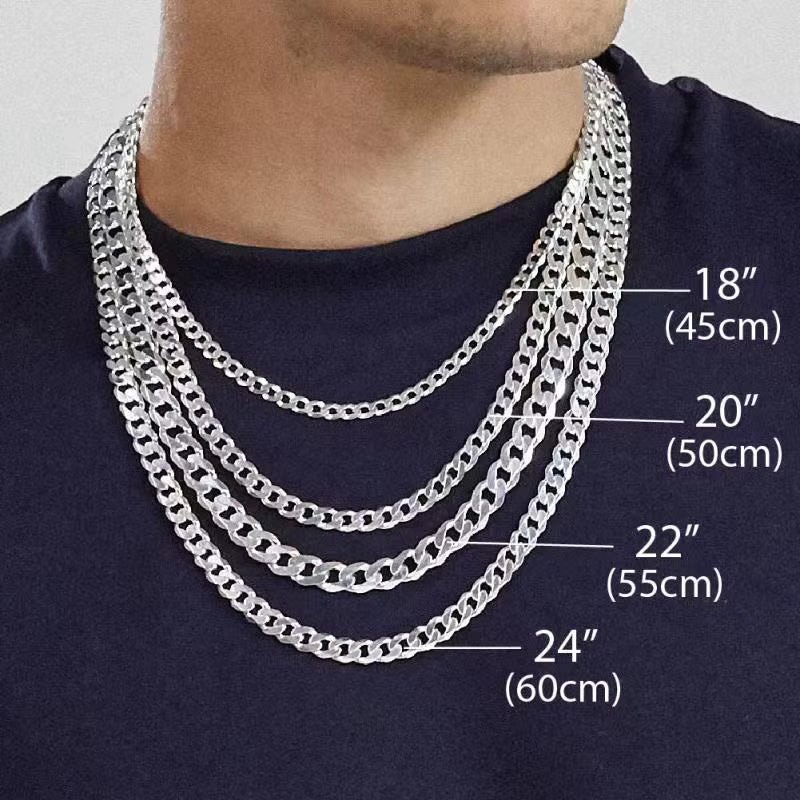 925 STERLING SILVER CUBAN CHAIN