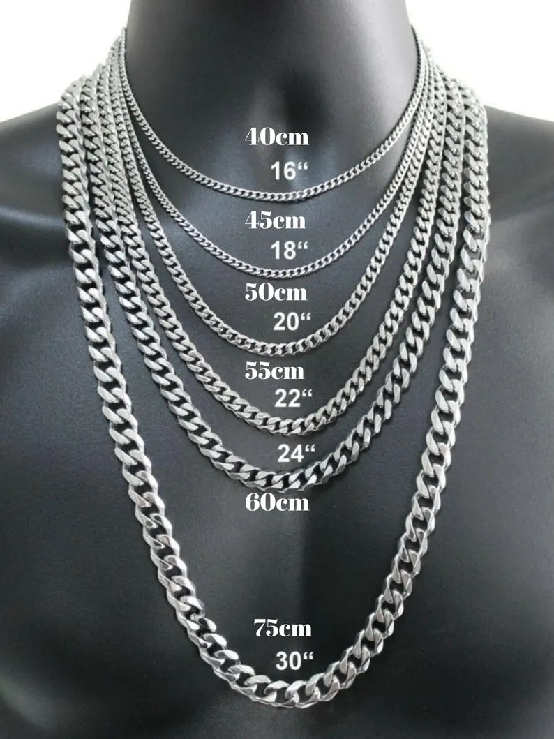925 STERLING SILVER CUBAN CHAIN