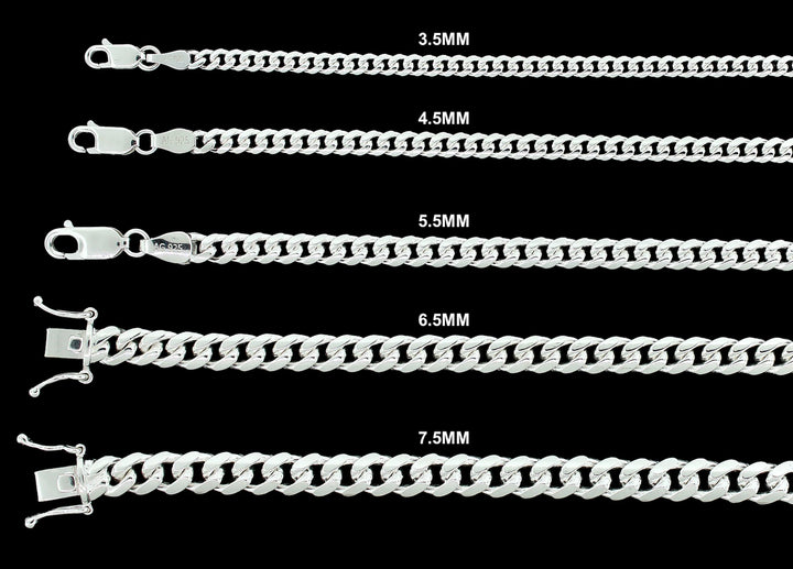 STERLING SILVER MIAMI CUBAN LINK BRACELET