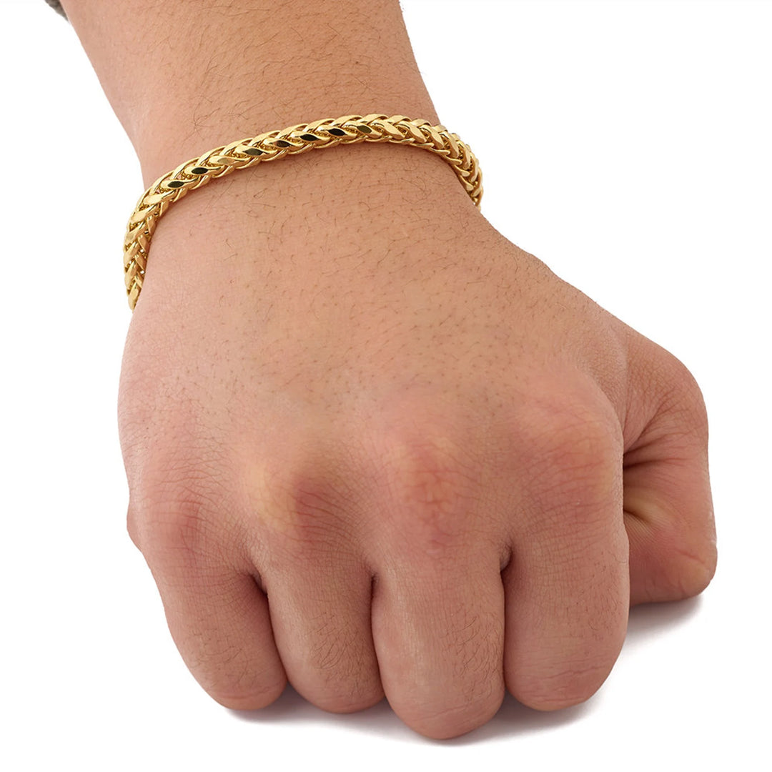 SOLID FRANCO BRACELETS 10K / 14K YELLOW GOLD