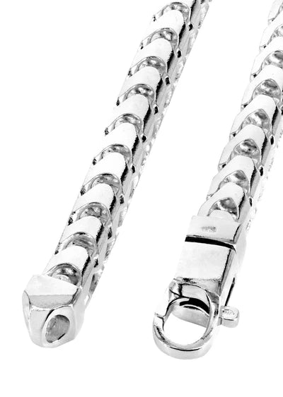 WHITE GOLD SOLID FRANCO CHAINS 10K / 14K WHITE GOLD
