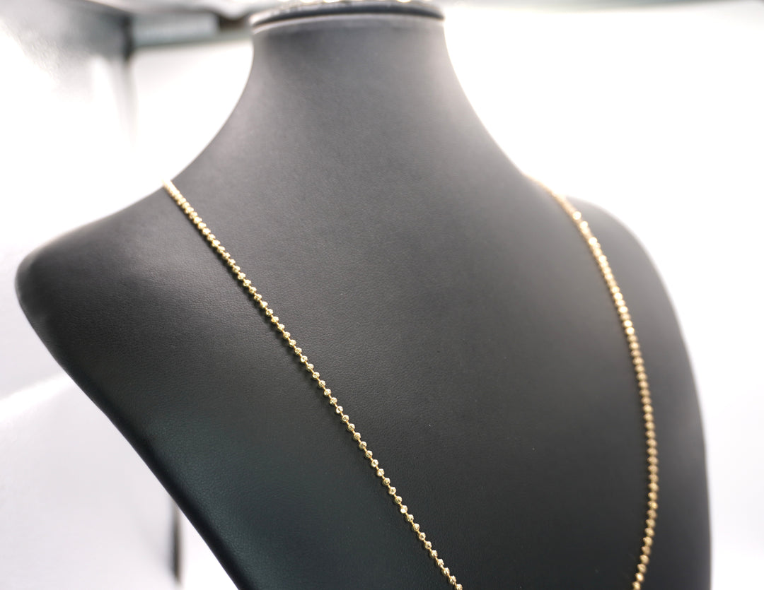 10K GOLD MOON CUT NECKLACE