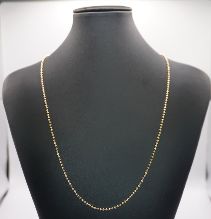 10K GOLD MOON CUT NECKLACE