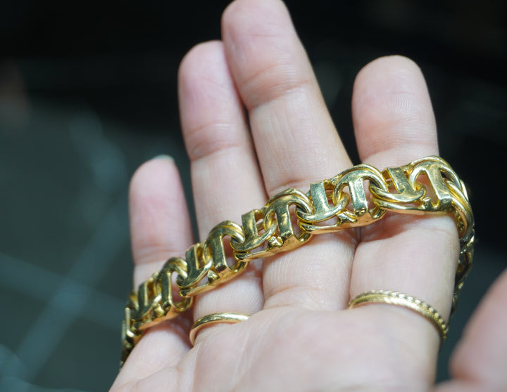10K GOLD CHINO LINK NECKLACE