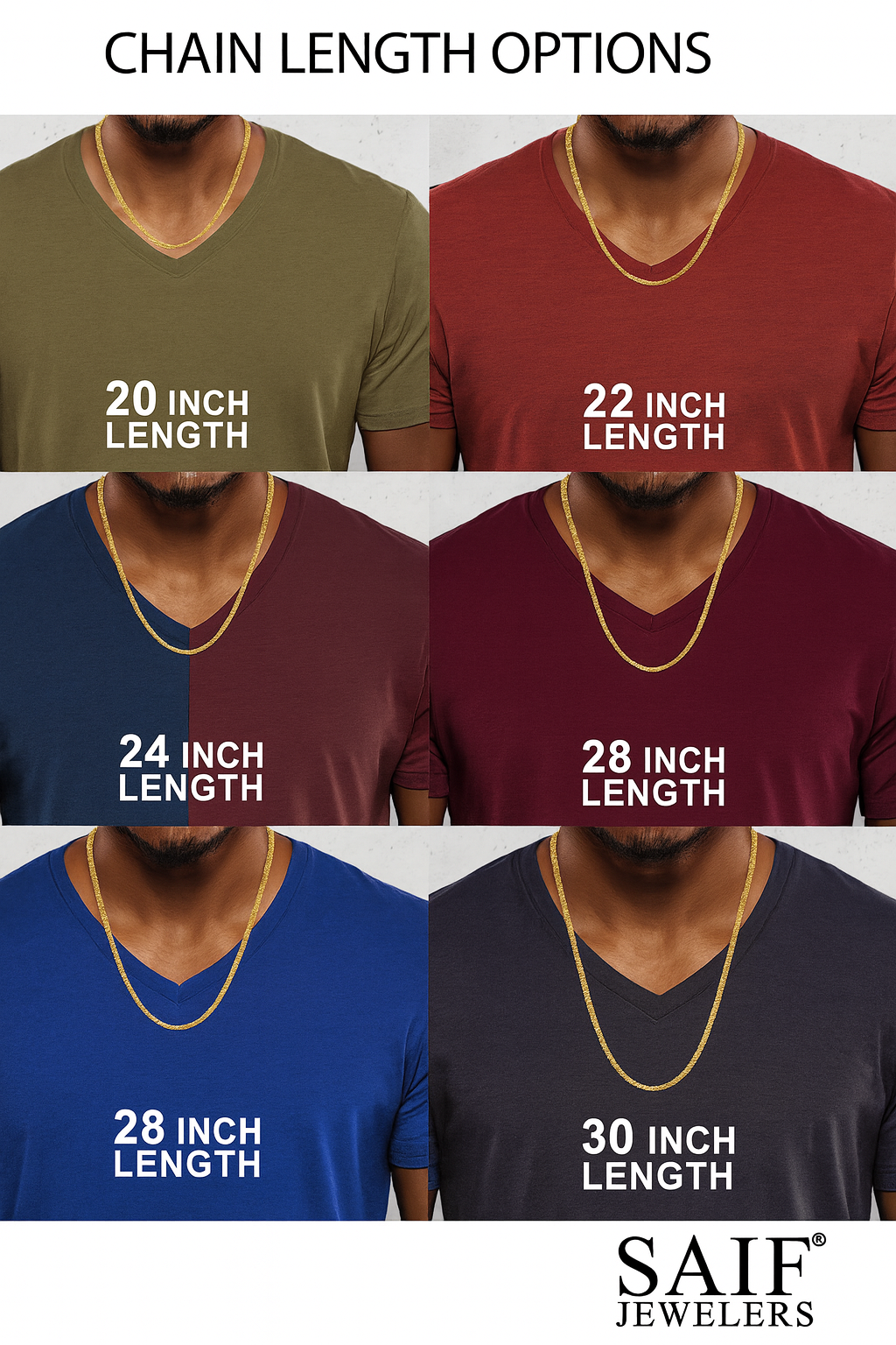 GOLD SEMI SOLID ROPE CHAINS 10K / 14K