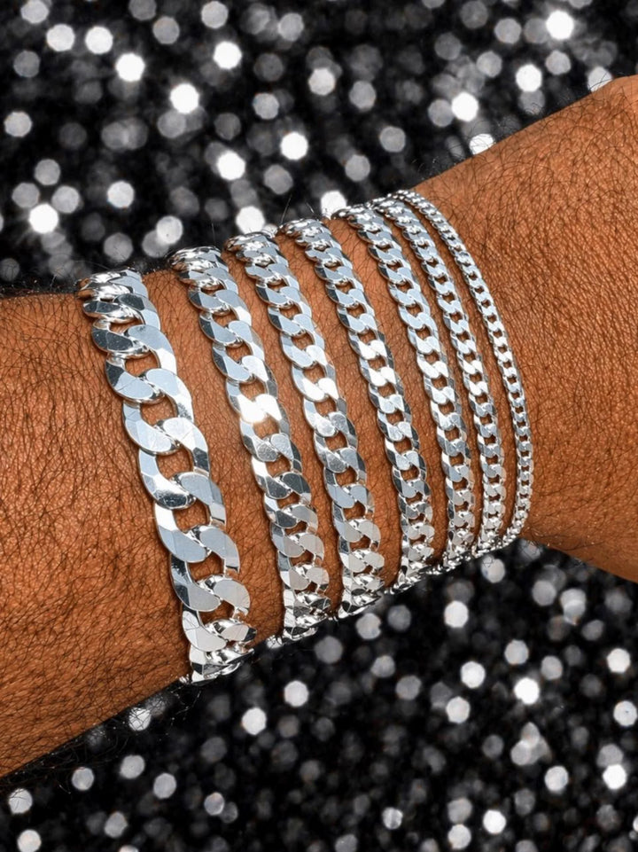925 STERLING SILVER CUBAN BRACELETS
