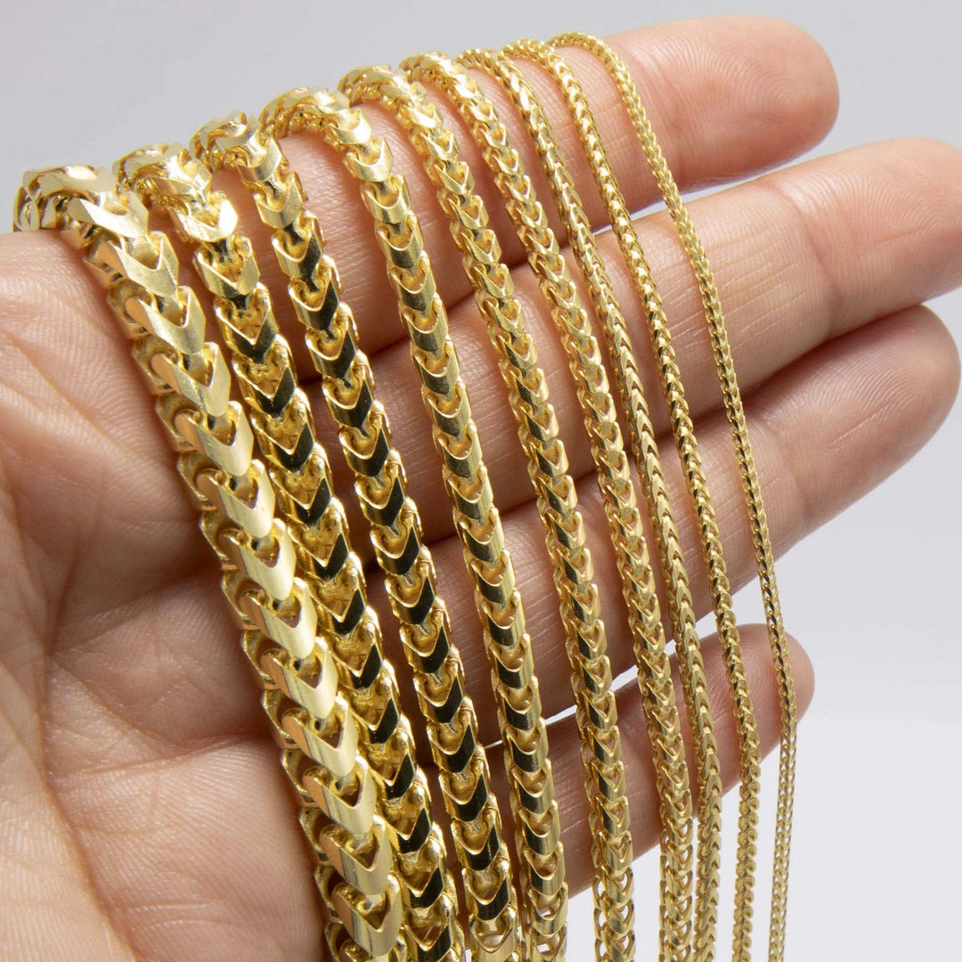 GOLD SOLID FRANCO CHAINS 10K / 14K