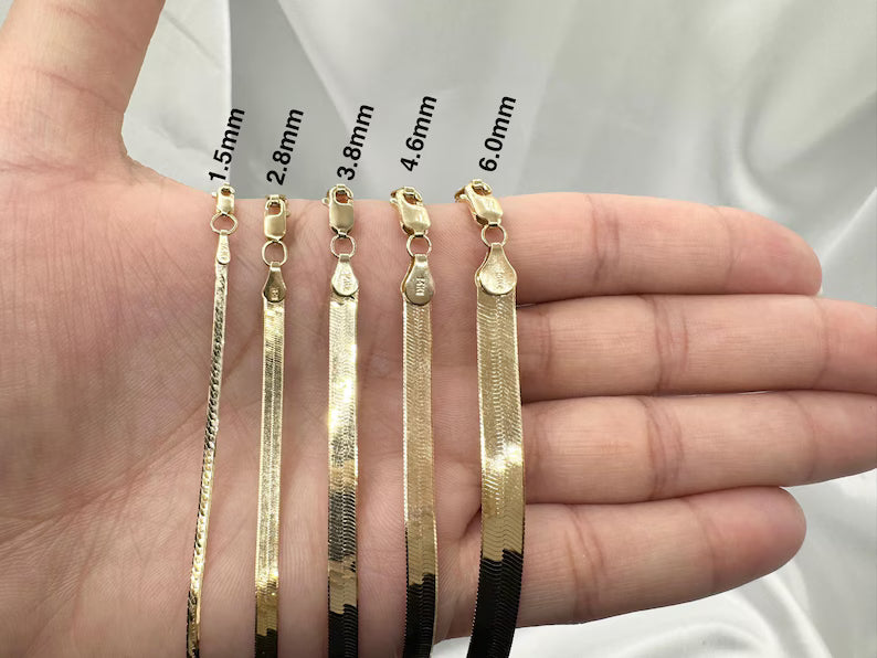 GOLD HERRINGBONE CHAINS 10K