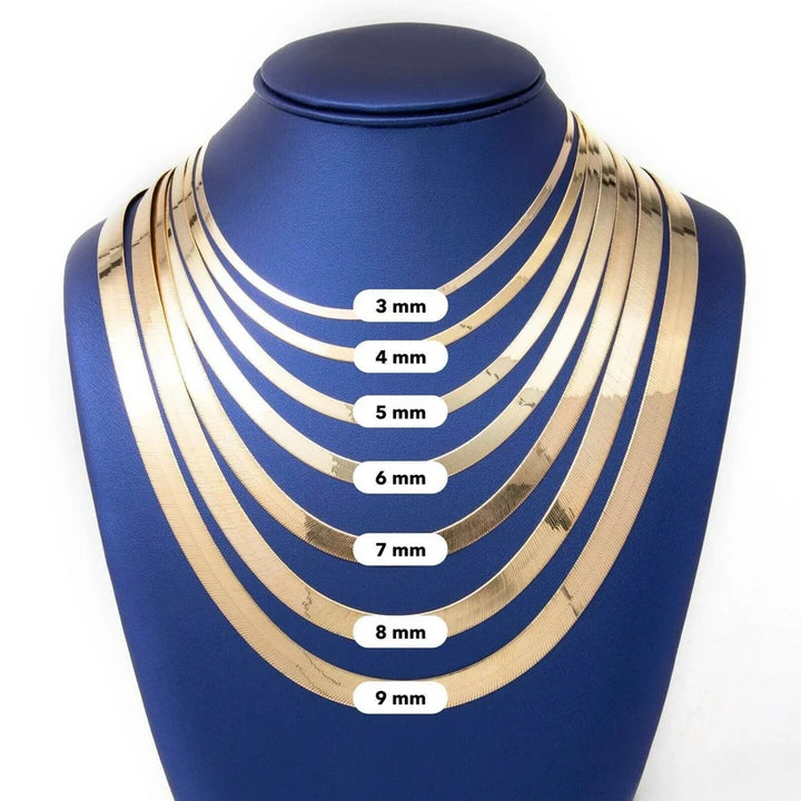 GOLD HERRINGBONE CHAINS 10K