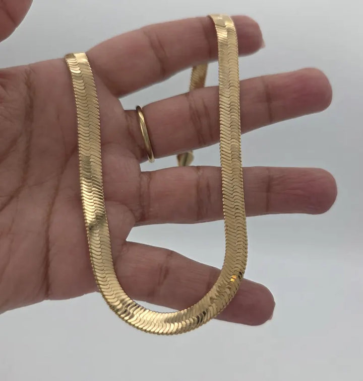 GOLD HERRINGBONE CHAINS 10K
