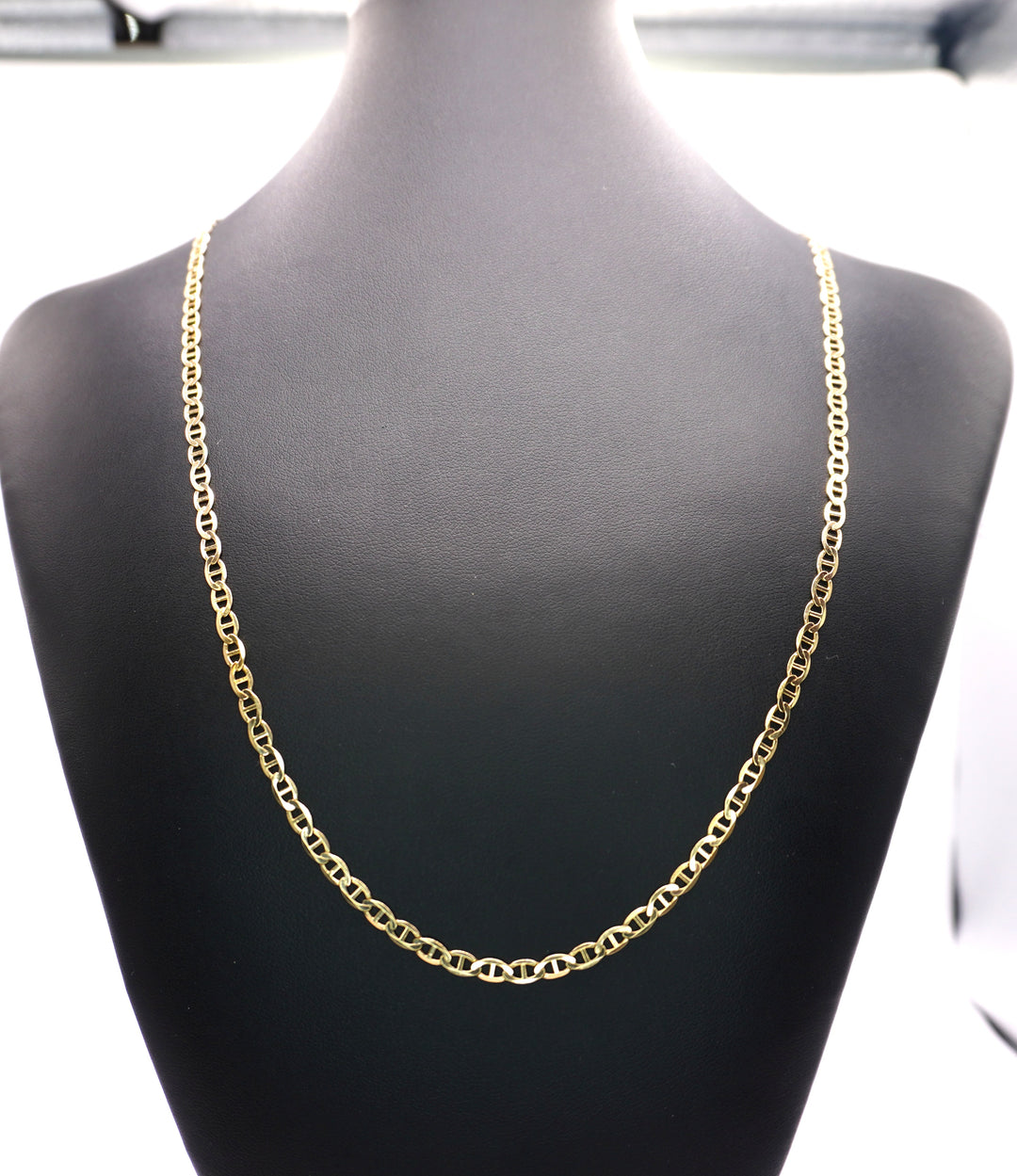 14K YELLOW GOLD MARINER LINK NECKLACE