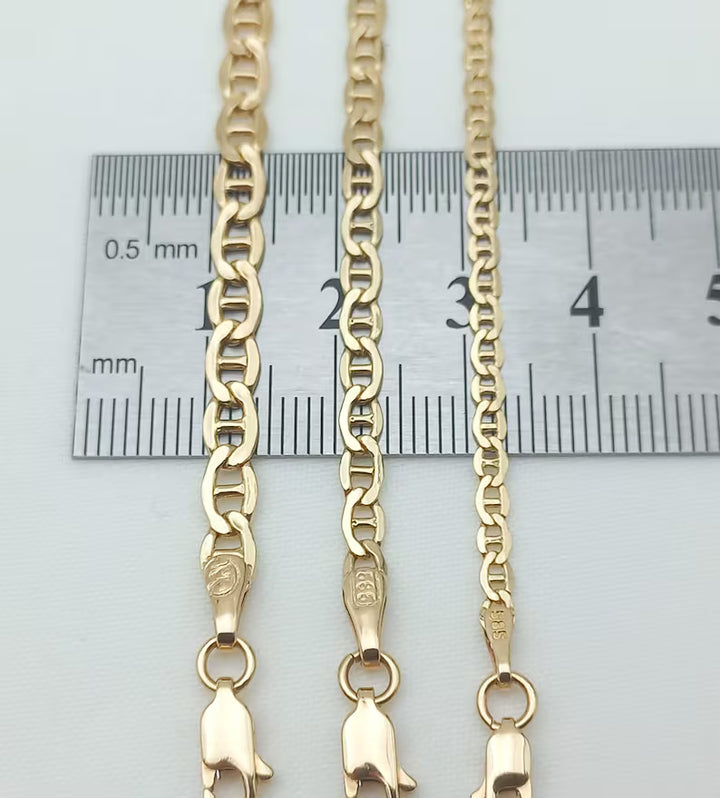SOLID MARINER BRACELETS 10K / 14K YELLOW GOLD