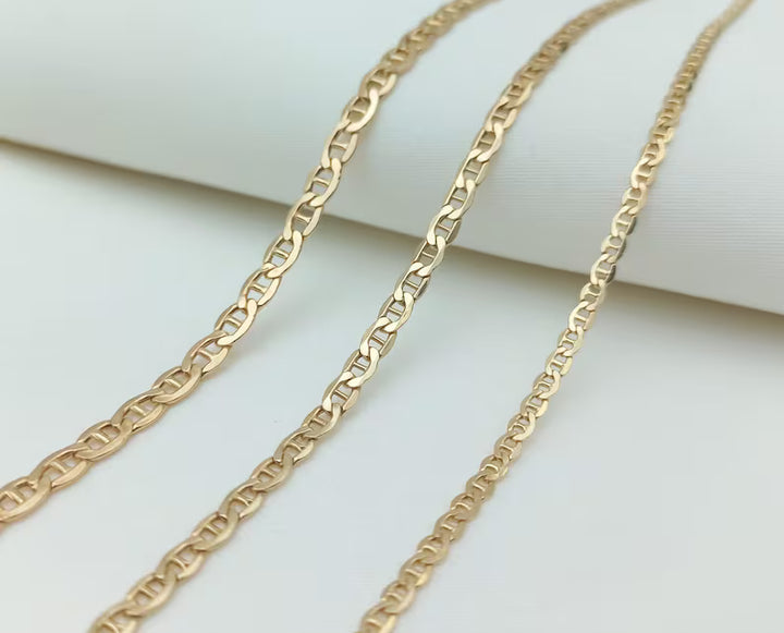 SOLID MARINER BRACELETS 10K / 14K YELLOW GOLD