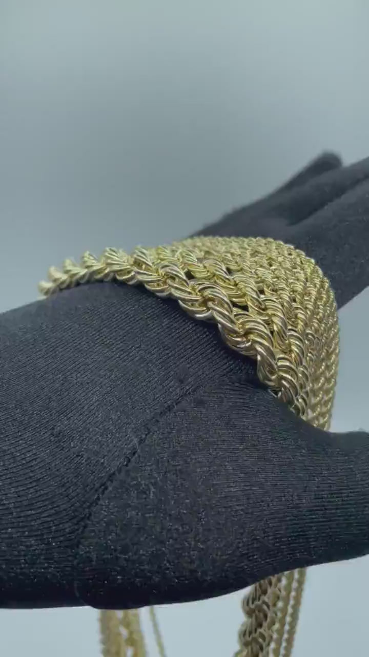 GOLD SOLID ROPE CHAINS 10K / 14K