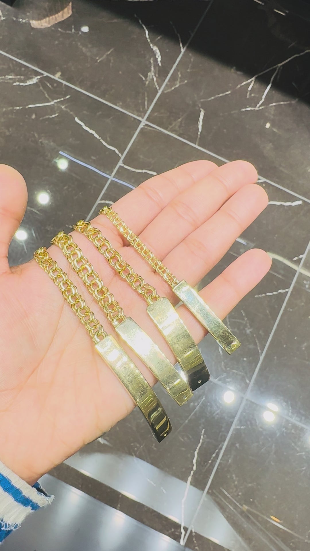 10K Y/G CHINO ID BRACELET