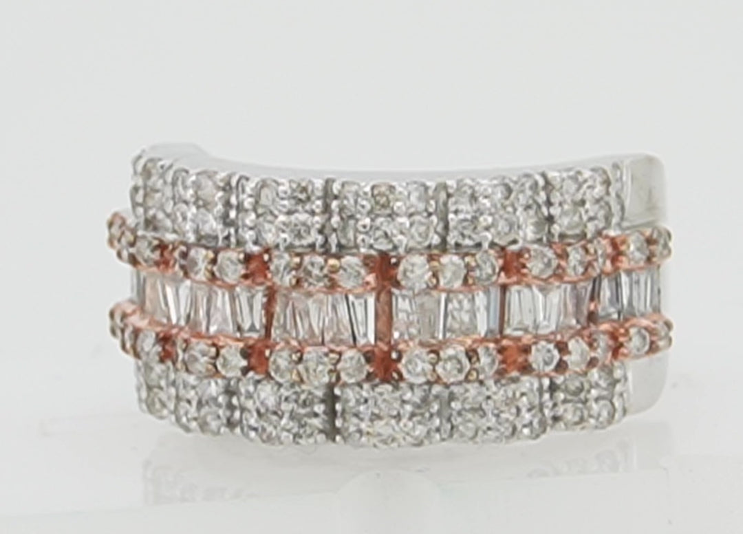 10KT W/G 2.40 CTW DIAMOND MENS RING