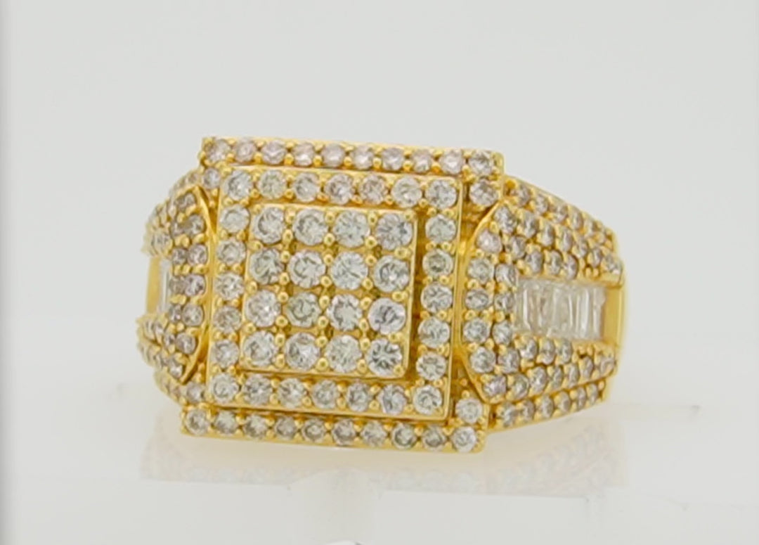 10K YELLOW GOLD 2.36 CTW  DIAMOND RING