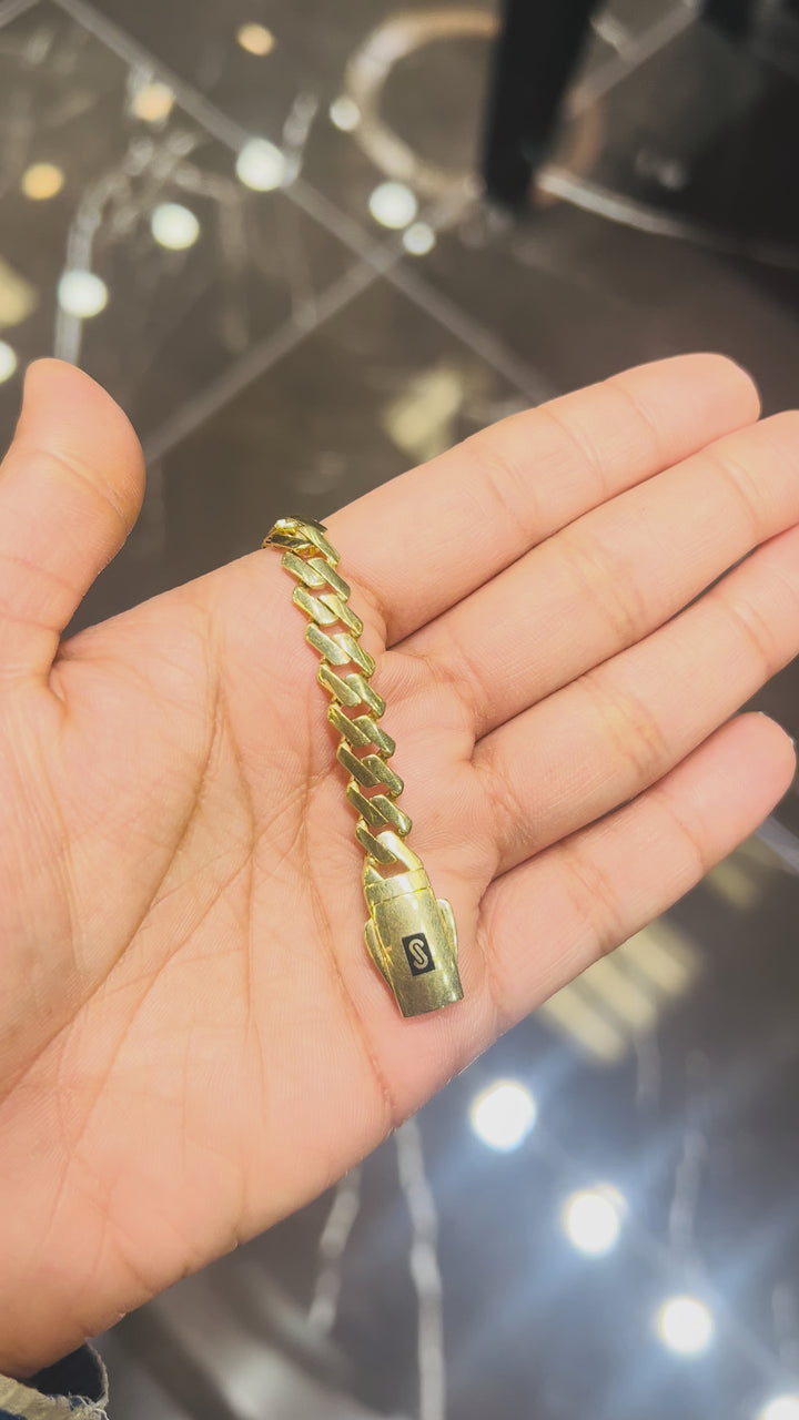 10K Y/G MONACO BRACELET