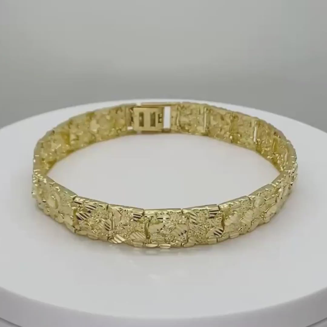 NUGGET BRACELETS 10K / 14K YELLOW GOLD