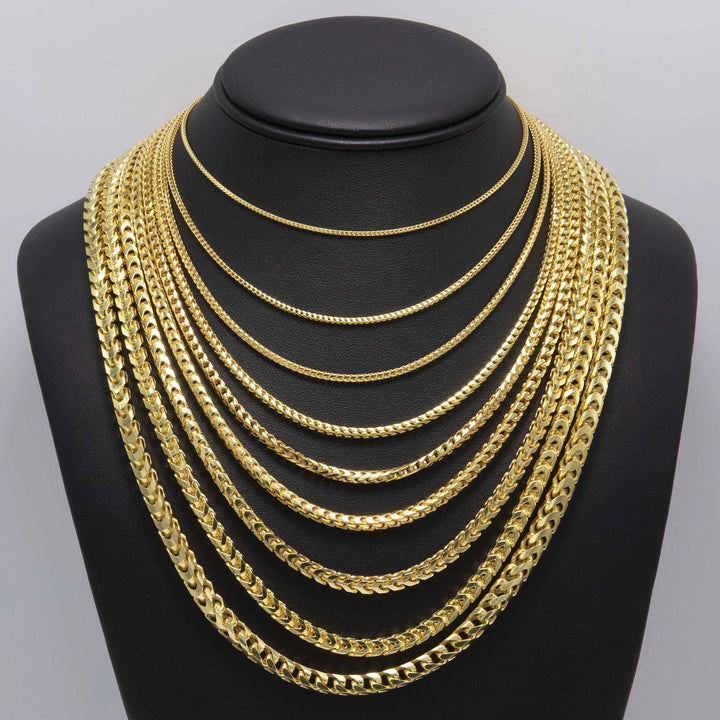 GOLD SOLID FRANCO CHAINS 10K / 14K