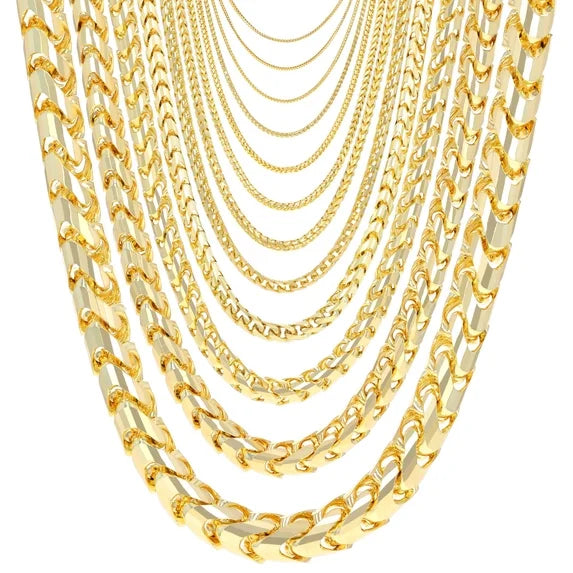 GOLD SOLID FRANCO CHAINS 10K / 14K